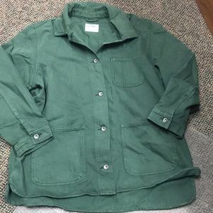 Old Navy XL Olive Shacket Shirt Jacket
